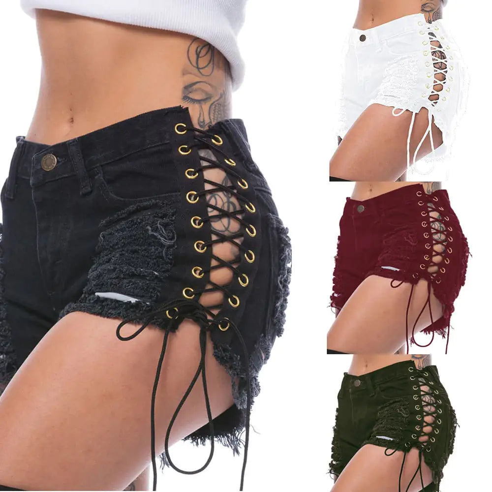 Torn Jean Shorts