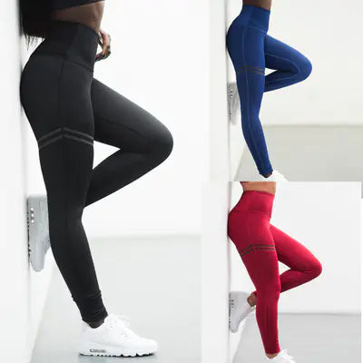 High Waist Elastic Women's Leggings